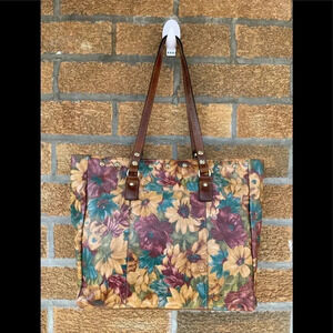 PATRICIA NASH FRESCO BOUQUET SOLARO LEATHER TOTE